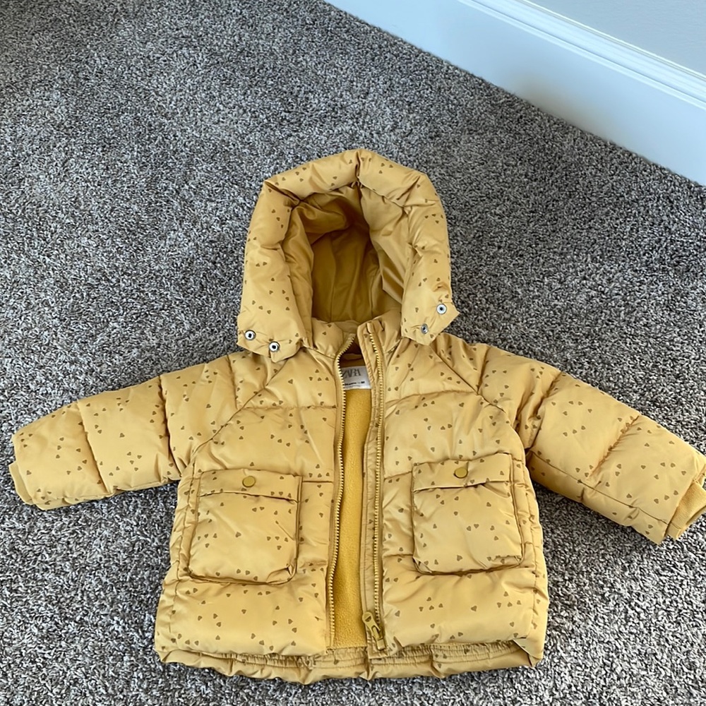 Zara Puffer Coat - Sz 18-24m